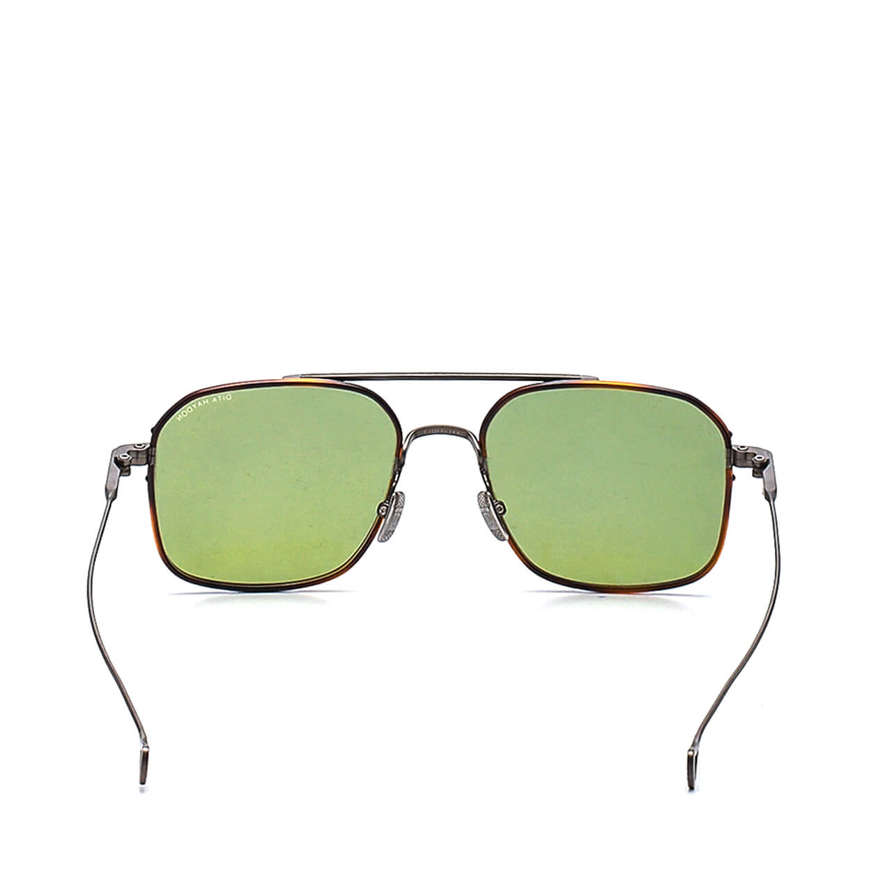 Dita - Brown Metal Tortoiseshell Haydon Square Sunglasses